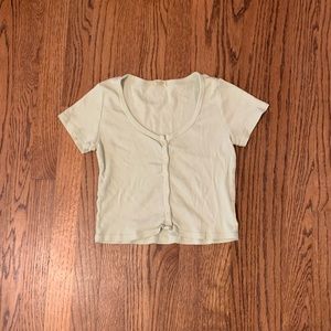 john galt green crop top